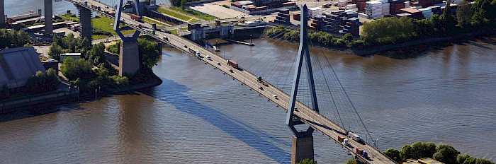 Verkehrshinweis: Vollsperrung der Köhlbrandbrücke am Wochenende 16.-18.9. und 23.-26.9.2022