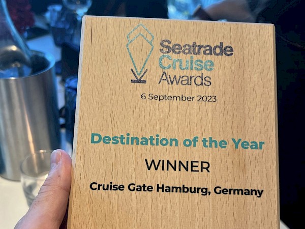 Cruise Gate Hamburg gewinnt Seatrade Cruise Awards 2023 in der Kategorie „Destination of the Year“